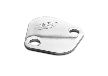 Ford Racing Ford Logo Fuel Pump Blockoff Plate - Chrome