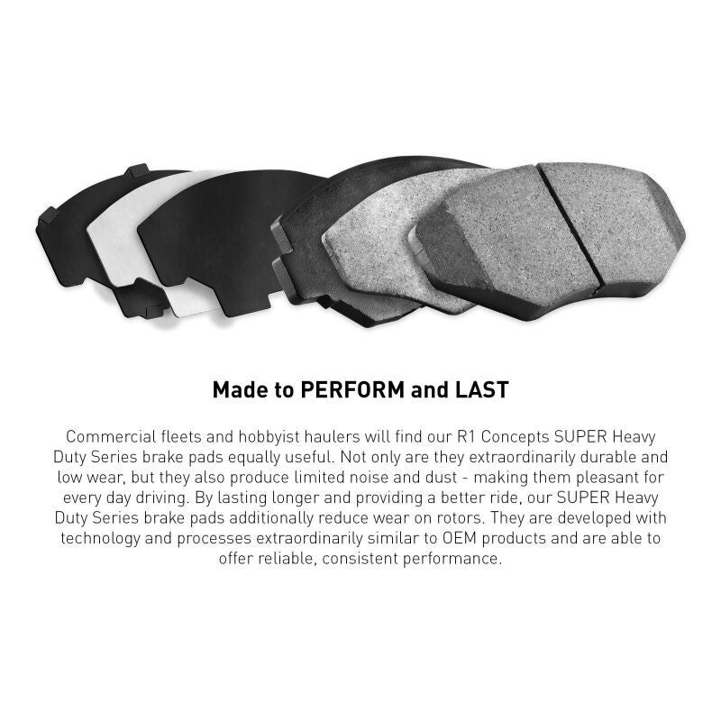 R1 Concepts R1 2009-2018 Dodge Ram 2500 Front R1 Super Duty Pads & Hardware Kit
