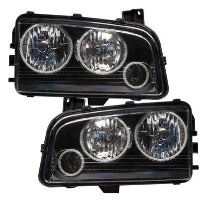 ORACLE Lighting Oracle 05-10 Dodge Charger SMD HL (Non-HID) - Triple Halo - ColorSHIFT w/ BC1 Controller