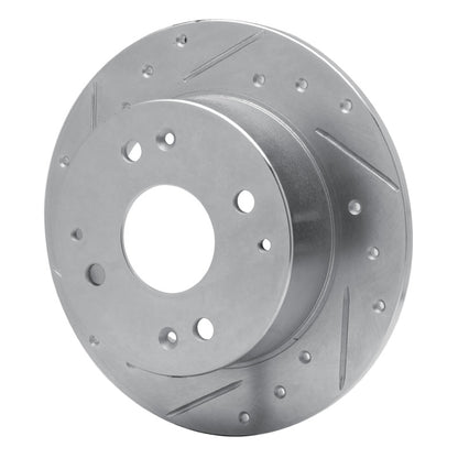 R1 Concepts R1 95-98 Acura TL Rear Left Drilled & Slotted Silver Brake Rotor
