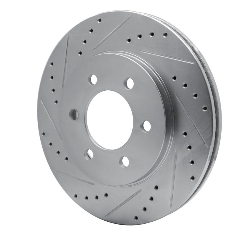 R1 Concepts R1 02-06 Ford Expedition Front Left Drilled & Slotted Silver Brake Rotor