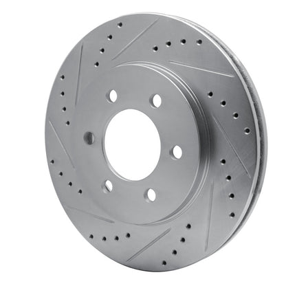 R1 Concepts R1 02-06 Ford Expedition Front Left Drilled & Slotted Silver Brake Rotor