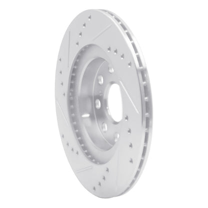 R1 Concepts R1 00-05 Toyota MR2 Spyder Rear Right Drilled & Slotted Silver Brake Rotor