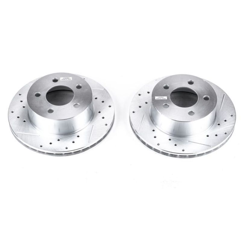 PowerStop Power Stop 90-99 Jeep Cherokee Front Evolution Drilled & Slotted Rotors - Pair