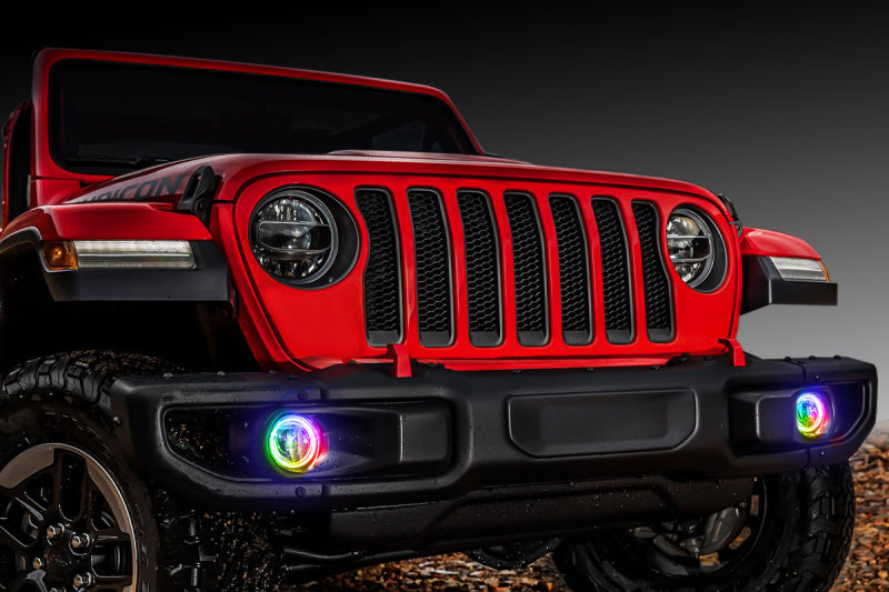 ORACLE Lighting Oracle Jeep Wrangler JL/Gladiator JT LED Surface Mount Fog Light Halo Kit - ColorSHIFT