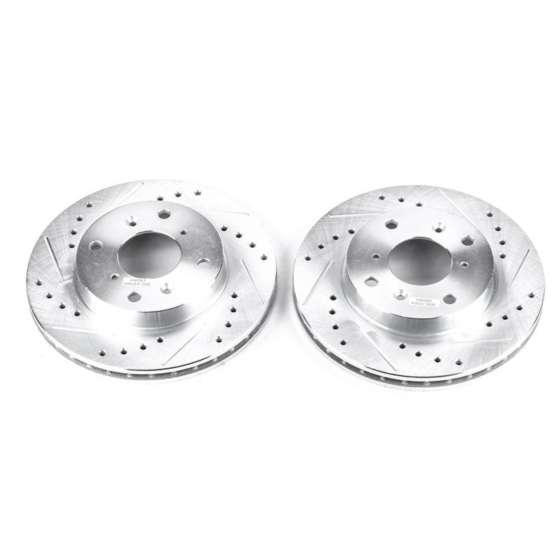 PowerStop Power Stop 98-99 Acura CL Front Evolution Drilled & Slotted Rotors - Pair