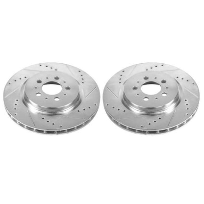 PowerStop Power Stop 04-07 Volvo S60 Rear Evolution Drilled & Slotted Rotors - Pair