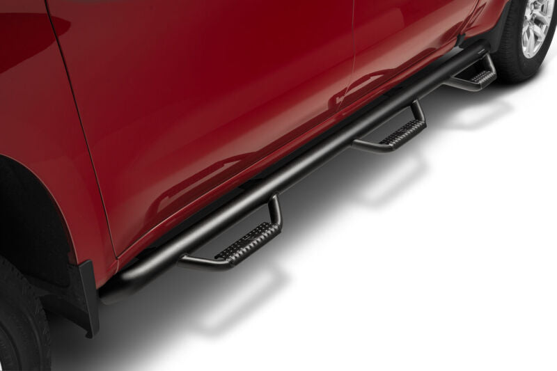 N-Fab Nerf Step 02-08 Dodge Ram 1500/2500/3500 Quad Cab 6.4ft Bed - Tex. Black - Bed Access - 3in