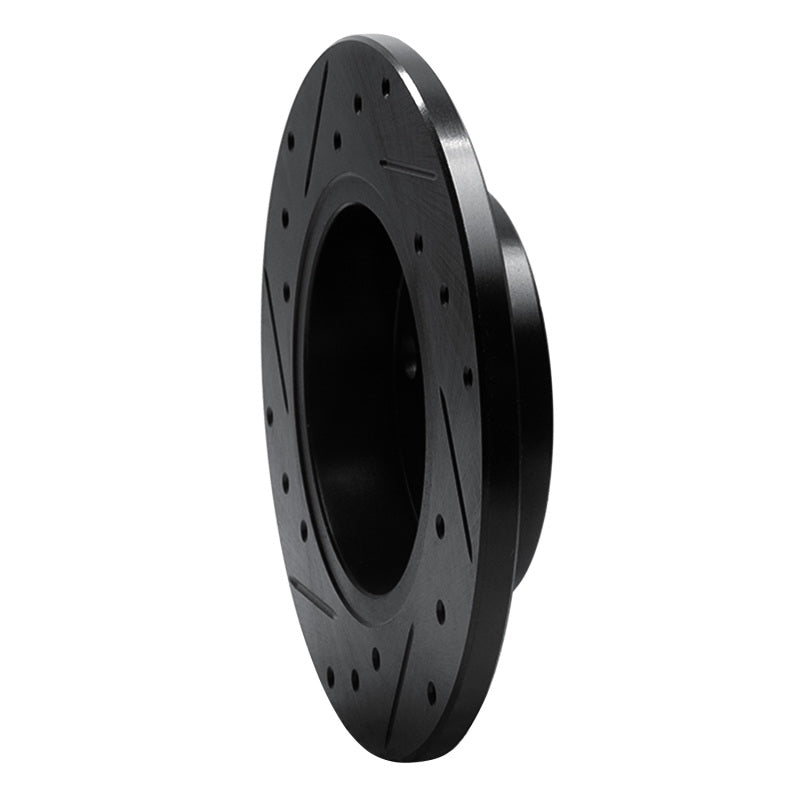 R1 Concepts R1 81-87 Renault ALLIANCE Front Right Drilled & Slotted Black Brake Rotor
