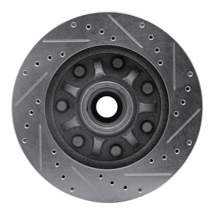 R1 Concepts R1 97-04 Ford F-250 2WD (Excl Super Duty) Front Left Drilled & Slotted Silver Brake Rotor