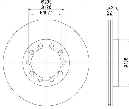 Mintex MDC2378 Brake Disc