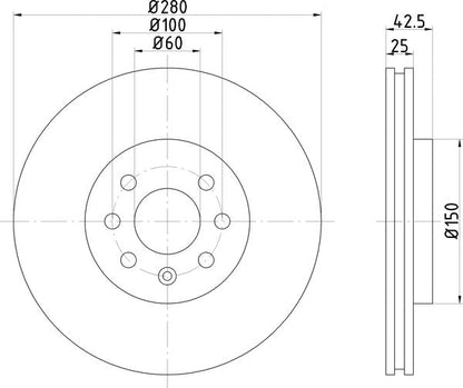 Mintex MDC1673 Brake Disc