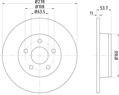 Mintex MDC1663 Brake Disc