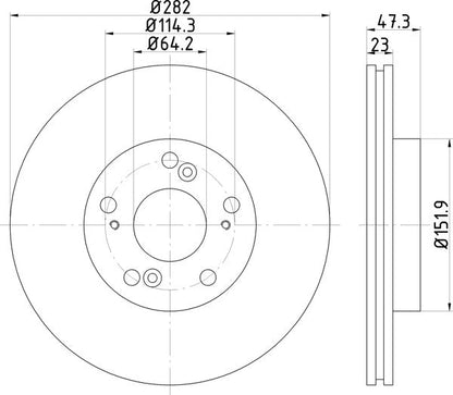 Mintex MDC1567 Brake Disc
