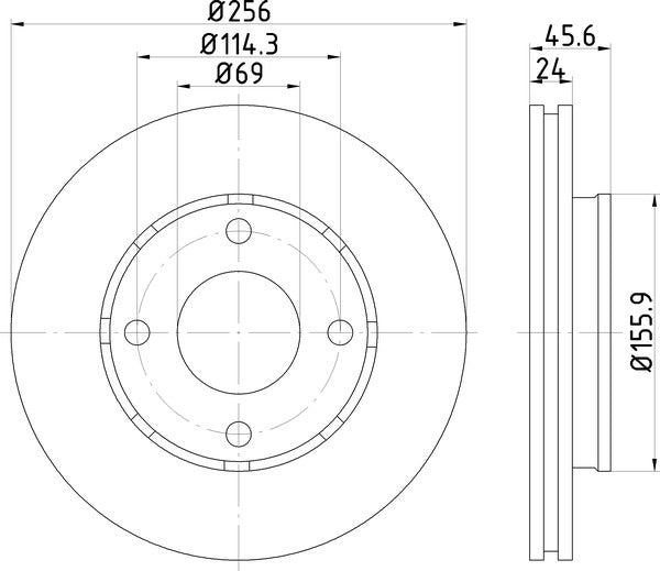 Mintex MDC1753 Brake Disc