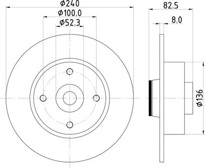 Mintex MDC1762 Brake Disc