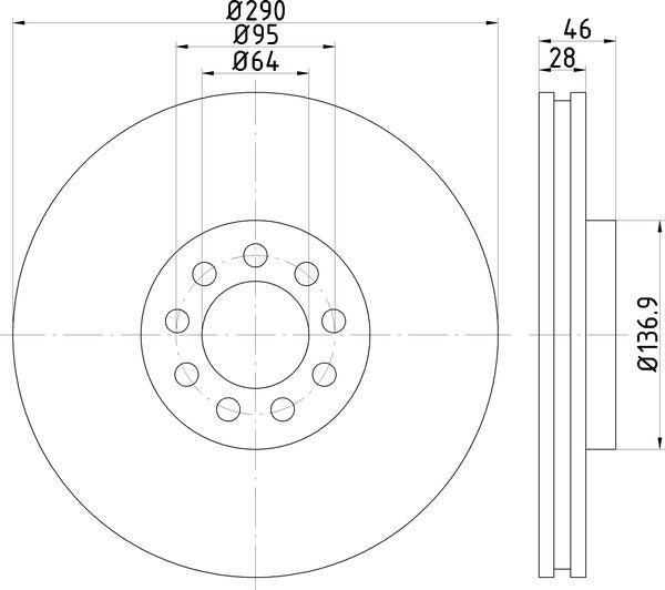 Mintex MDC2021 Brake Disc