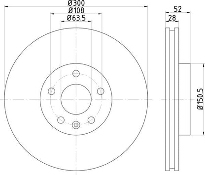 Mintex MDC1809C Brake Disc