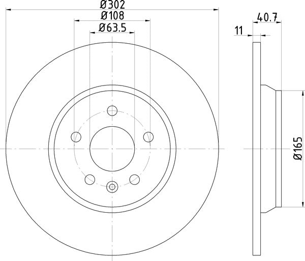 Mintex MDC2054 Brake Disc