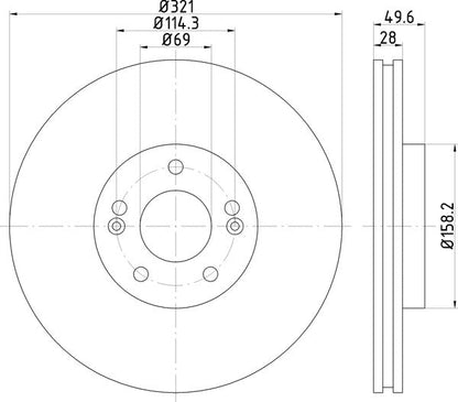 Mintex MDC2023 Brake Disc