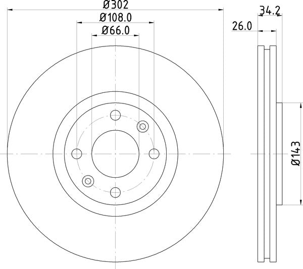 Mintex MDC2032 Brake Disc