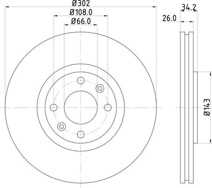 Mintex MDC2032 Brake Disc