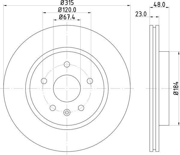 Mintex MDC2191 Brake Disc