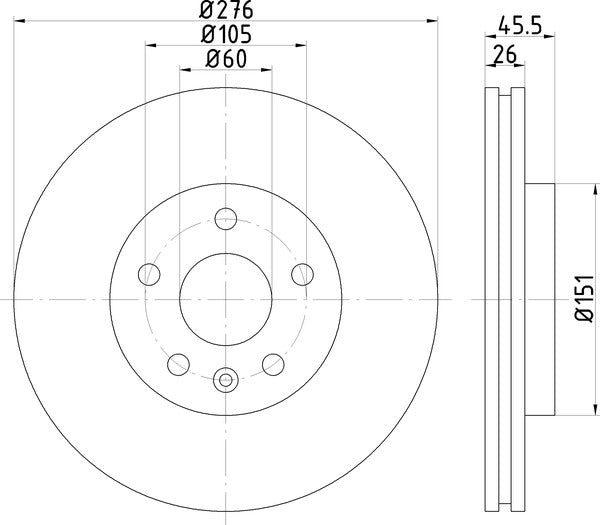 Mintex MDC2131 Brake Disc