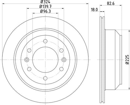 Mintex MDC2124 Brake Disc