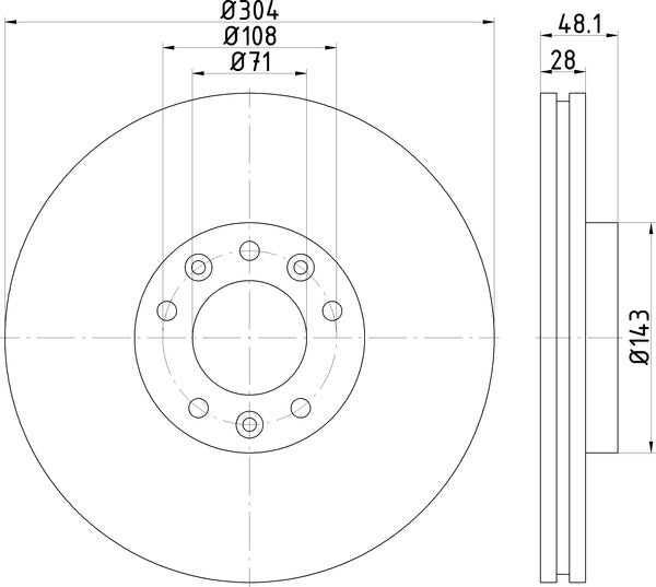 Mintex MDC2293 Brake Disc