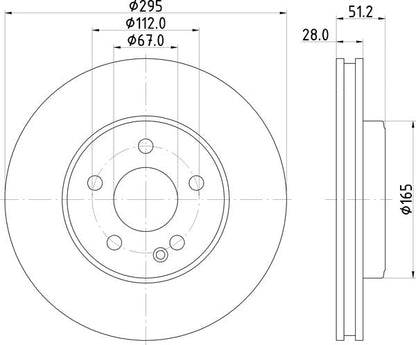 Mintex MDC2537 Brake Disc