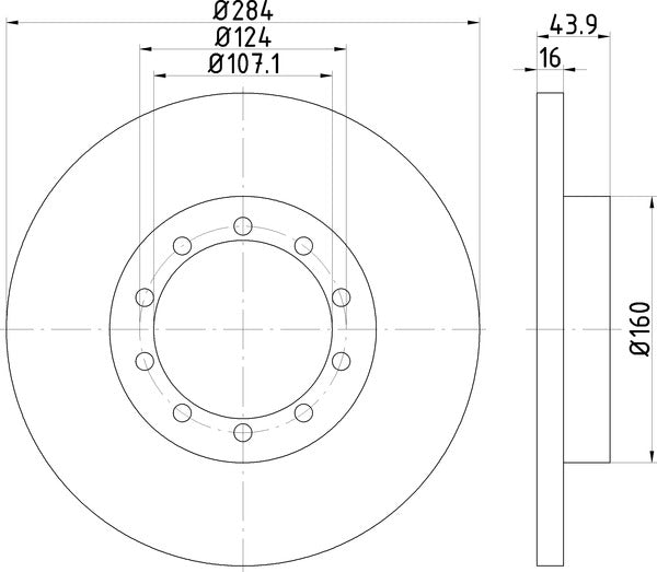 Mintex MDC2386 Brake Disc