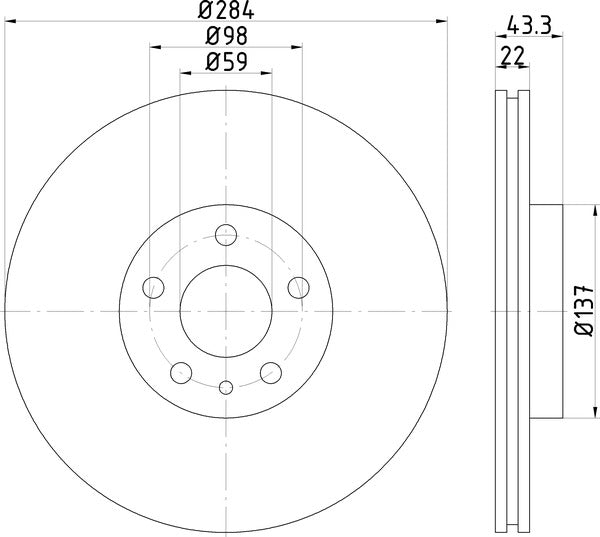 Mintex MDC2485 Brake Disc