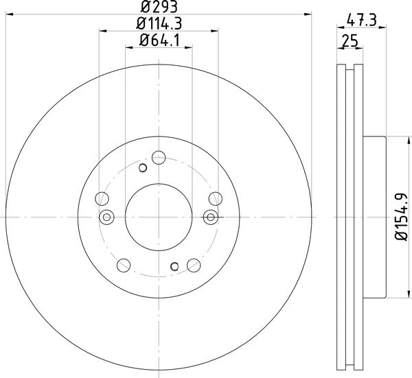 Mintex MDC2535 Brake Disc