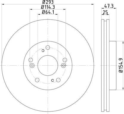 Mintex MDC2535 Brake Disc