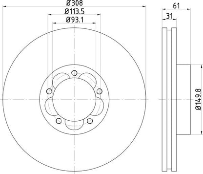 Mintex MDC2696 Brake Disc