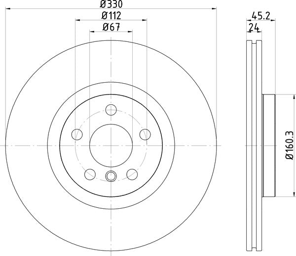 Mintex MDC2680 Brake Disc