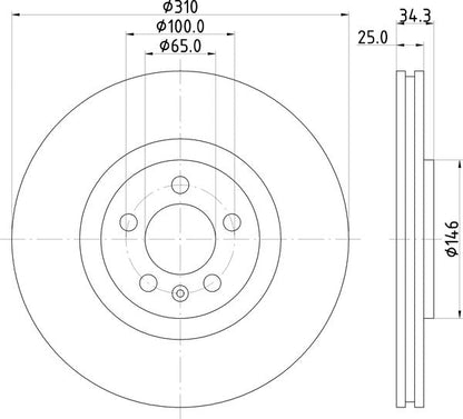 Mintex MDC2697 Brake Disc