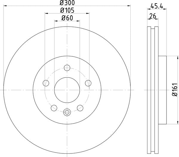Mintex MDC2701 Brake Disc