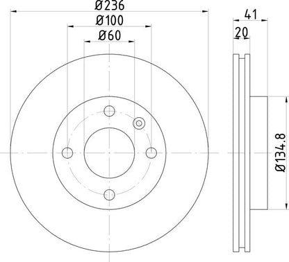Mintex MDC2718 Brake Disc