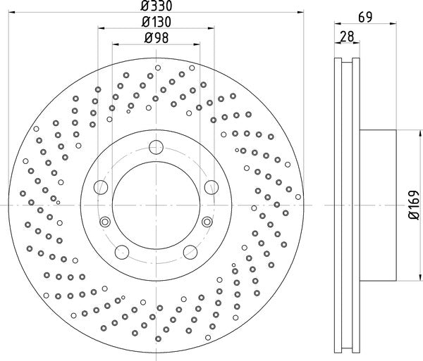 Mintex MDC2730L Brake Disc