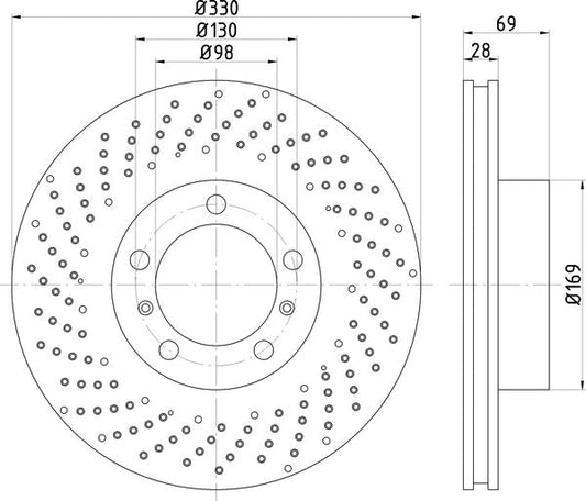 Mintex MDC2730L Brake Disc