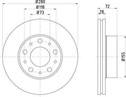 Mintex MDC2755 Brake Disc