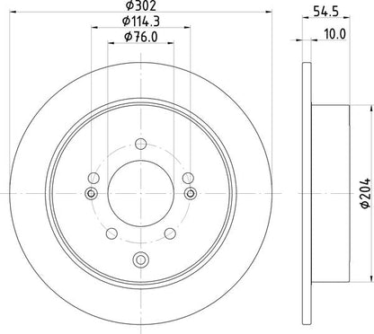 Mintex MDC2817C Brake Disc