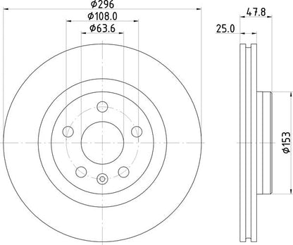 Mintex MDC2984C Brake Disc