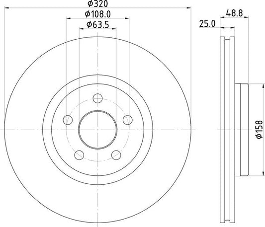 Mintex MDC2995C Brake Disc