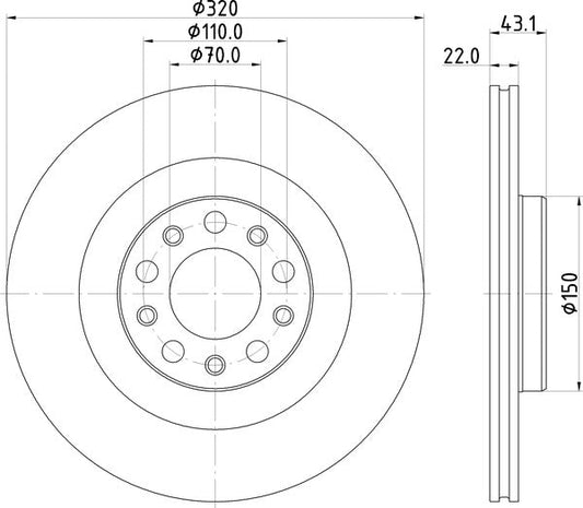 Mintex MDC3047C Brake Disc