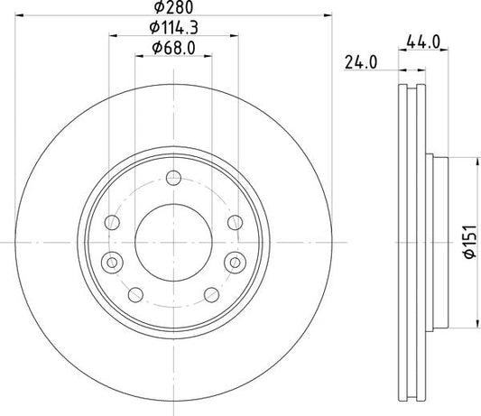 Mintex MDC3176C Brake Disc