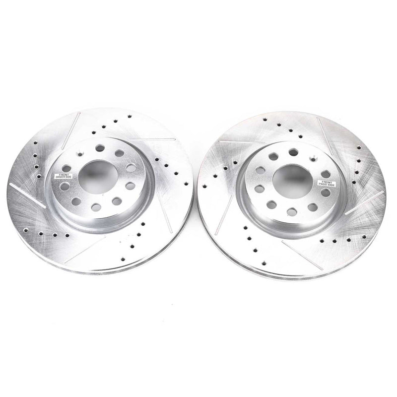 PowerStop Power Stop 06-13 Audi A3 Front Evolution Drilled & Slotted Rotors - Pair