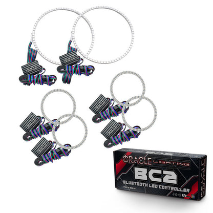 ORACLE Lighting Oracle Nissan Frontier 01-04 Halo Kit - Triple - ColorSHIFT w/ BC1 Controller